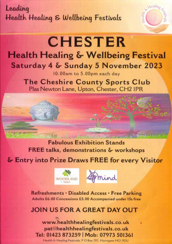 Chester Event Health Healing Festivals Page One